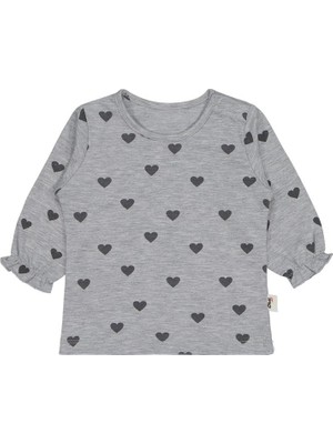 Civil Baby Kalp Baskılı 6-18 Ay Sweatshirt