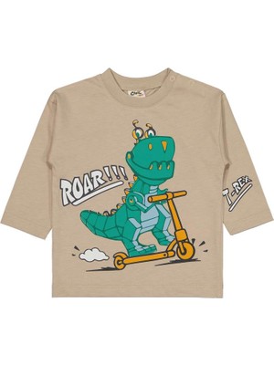 Civil Baby Dinazor Nakışlı 6-18 Ay Sweatshirt
