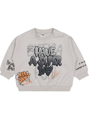 Civil Baby Graffiti Baskılı 6-18 Ay Sweatshirt