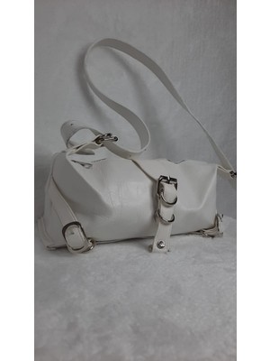 Kadın Kemer ve Toka Detaylı Günlük Şık El ve Omuz Çantası