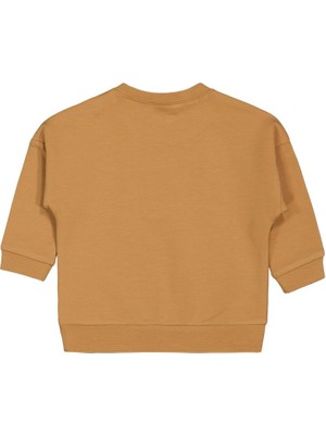 Civil Baby Teddy Baskılı 6-18 Ay Sweatshirt - Hardal 6-9 Ay