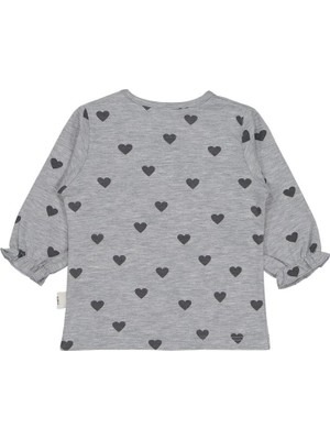 Civil Baby Kalp Baskılı 6-18 Ay Sweatshirt