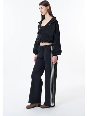 Quzu Çift Şeritli Beli Lastikli Pantolon