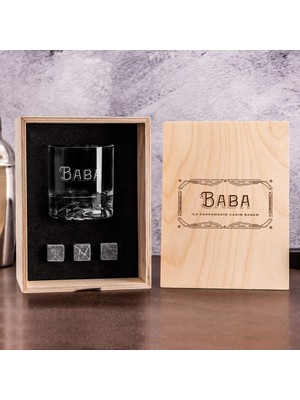 Mena Rise Hediye Özel Ahşap Kutulu Viski Kadeh Seti