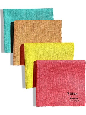 Mena Rise Premium Çok Amaçlı Bez 4'lü Set (Fuşya-Turuncu-Sarı-Yeşil)