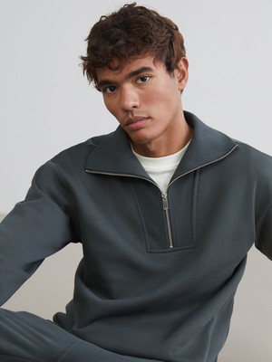 Lc Waikiki Yeni Sezon Fermuarlı Dik Yaka Erkek Kalın Sweatshirt