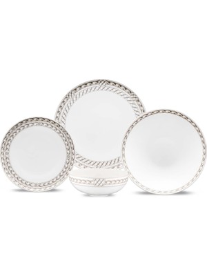 Mena Rise Chains 24 Parça 6 Kişilik Yemek Takımı