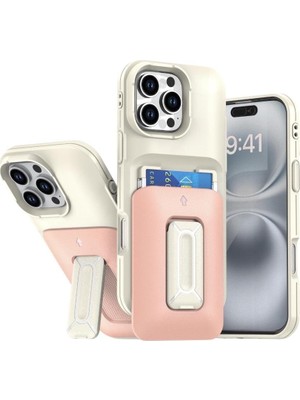Kılıf House Iphone Uyumlu Metal Kartlıklı Standlı Tank Kılıf