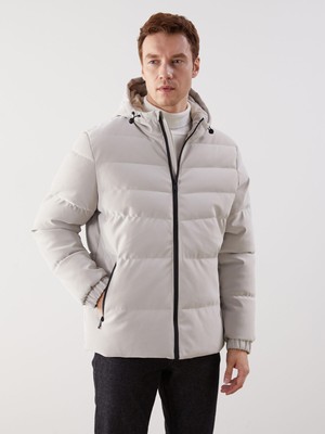 Lc Waikiki Yeni Sezon Standart Kalıp Kapüşonlu Erkek Şişme Mont