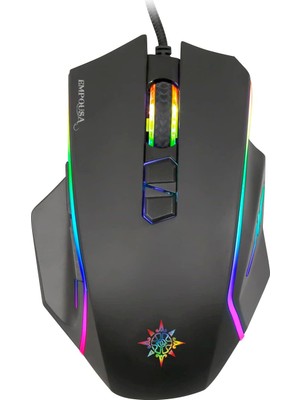 Mena Rise Inca IMG-344T Rgb 6 LED 7200DPI 8d Macro Keys Professional Gamıng Mouse,profesyonel Oyuncu Mouse, Programlanabilir 8 Tuş, 10 Farklı Rgb Modu,hızlı Profil Oluşturma, Performans ve Hız
