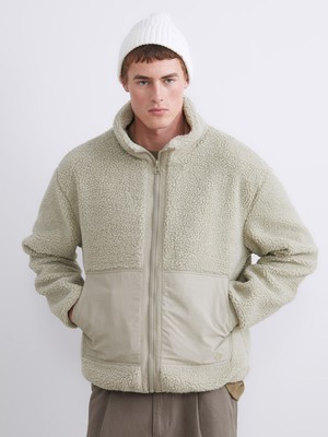 Lc Waikiki Yeni Sezon Standart Kalıp Dik Yaka Pelüş Erkek Mont