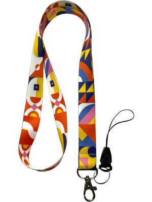 Mena Rise Rengarenk Limited Boyun Ipi ve Telefon Askısı Lanyard