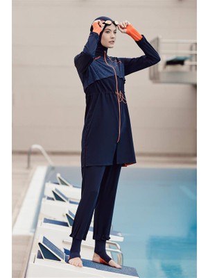 Haşema HSM-2010 Performans Serisi Esnek Dokuma Tesettür Mayo