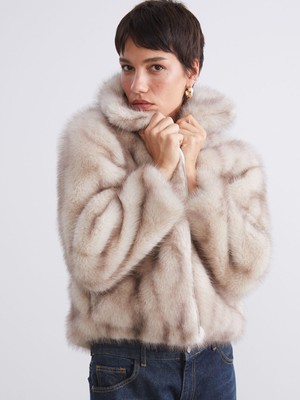 Lc Waikiki Yeni Sezon Dik Yaka Kadın Kürk Mont