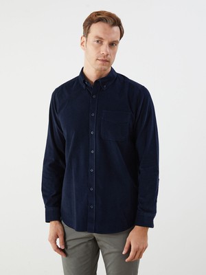 Lc Waikiki Yeni Sezon Regular Fit Uzun Kollu Kadife Erkek Gömlek