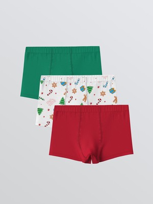 Lc Waikiki Yeni Sezon Baskılı Erkek Çocuk Boxer 3'lü