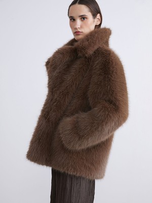 Lc Waikiki Yeni Sezon Ceket Yaka Kadın Kürk Mont