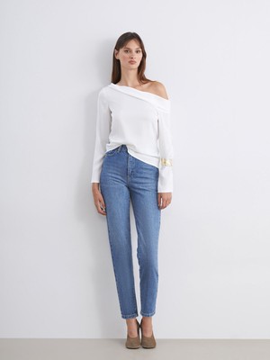Lc Waikiki Yeni Sezon Slim Mom Kadın Jean Pantolon