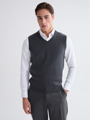 Lc Waikiki Yeni Sezon Standart Kalıp V Yaka Erkek Triko Süveter