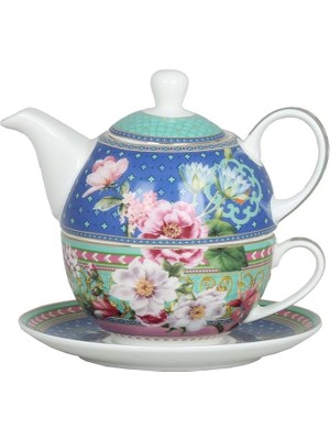 Mena Rise Art Camellia Tek Kişilik Demlik Fincan Seti