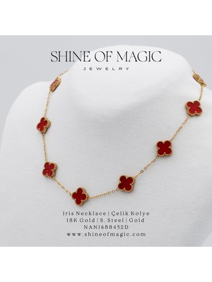 Shine of Magic Jewelry Iris Necklace | Çelik Kolye