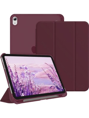 MobaxAksesuar Apple iPad Air 5. Nesil 10.9 Kılıf Flip Cover Kalem Bölmeli Pc Case-10.nesil DEĞİL-A2588 A2589 A2591