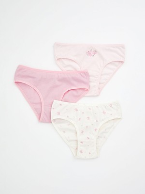 Lc Waikiki Yeni Sezon Çiçekli Kız Çocuk Külot 3'lü