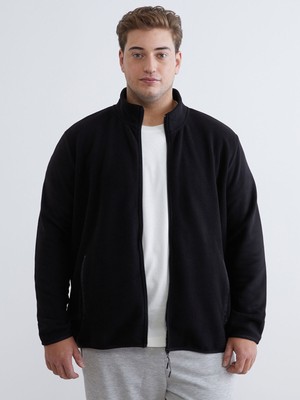 Lc Waikiki Yeni Sezon Standart Kalıp Dik Yaka Polar Erkek Fermuarlı Sweatshirt