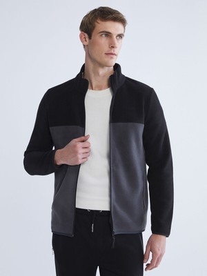 Lc Waikiki Yeni Sezon Dik Yaka Polar Erkek Fermuarlı Sweatshirt