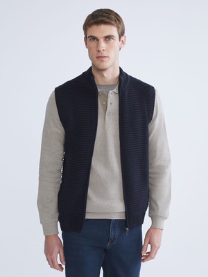 Lc Waikiki Yeni Sezon Standart Kalıp Dik Yaka Erkek Triko Yelek