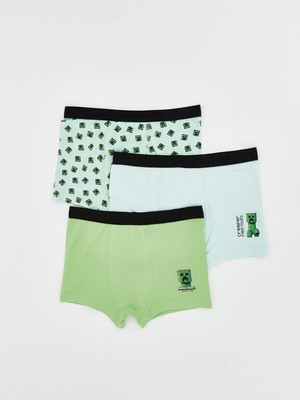 Lc Waikiki Yeni Sezon Minecraft Baskılı Erkek Çocuk Boxer 3'lü