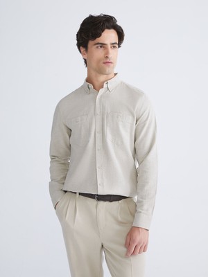 Lc Waikiki Yeni Sezon Regular Fit Uzun Kollu Gabardin Erkek Gömlek