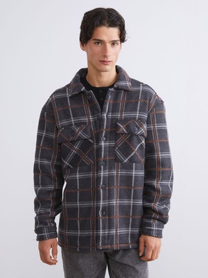 Lc Waikiki Yeni Sezon Rahat Kalıp Uzun Kollu Ekose Erkek Gömlek Ceket