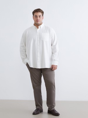 Lc Waikiki Yeni Sezon Büyük Beden Standart Kalıp Erkek Chino Pantolon