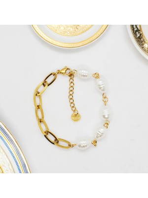 Shine of Magic Jewelry Perlina Bracelet | Çelik Bileklik