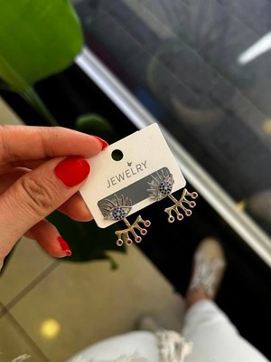 Venüs Shopping Göz Küpe - Altın