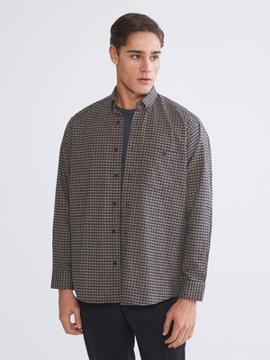 Lc Waikiki Yeni Sezon Regular Fit Uzun Kollu Ekose Gabardin Erkek Gömlek