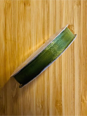 öztürk Organza (Organze) Kurdele 1cm x 25METRE 1 Adet. Renk: 72 Yeşil.