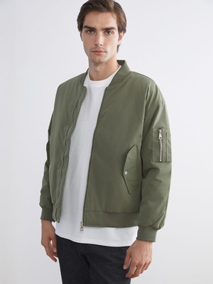 Lc Waikiki Yeni Sezon Rahat Kalıp Kolej Yaka Erkek Bomber Mont