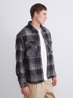 Lc Waikiki Yeni Sezon Rahat Kalıp Uzun Kollu Ekose Erkek Gömlek Ceket