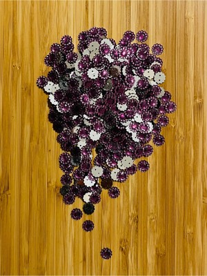 öztürk Oya, Havlu, Çeyizlik, Abiye Giyim Taş Görünümlü Plastik Pul. 1cm. 25GR. Tahmini 275-295 Adet Arası.