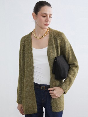 Lc Waikiki Yeni Sezon Şal Yaka Oversize Kadın Triko Hırka