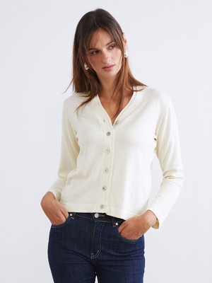 Lc Waikiki Yeni Sezon V Yaka Kadın Triko Hırka