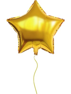 Evabrite Gold Yıldız Folyo Balon 50 cm - Doğum Günü Parti Süsü