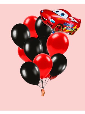 Evabrite Cars Arabalar Folyo Balon Seti - Folyo Doğum Günü Parti Seti