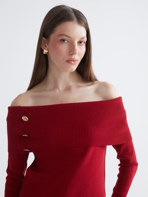 Lc Waikiki Yeni Sezon Kayık Yaka Kadın Triko Kazak