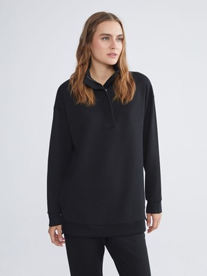 Lc Waikiki Yeni Sezon Dik Yaka Kadın Sweatshirt Tunik