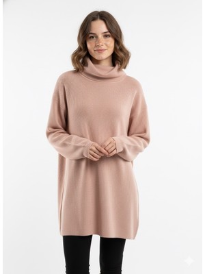 Modaplaza Kadın Balıkçı Yaka Triko Tunik 15253