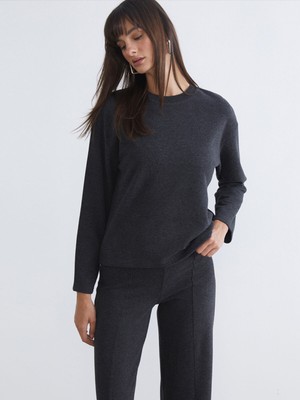 Lc Waikiki Yeni Sezon Bisiklet Yaka Kadın Sweatshirt