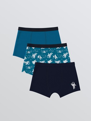 Lc Waikiki Yeni Sezon Baskılı Erkek Çocuk Boxer 3'lü